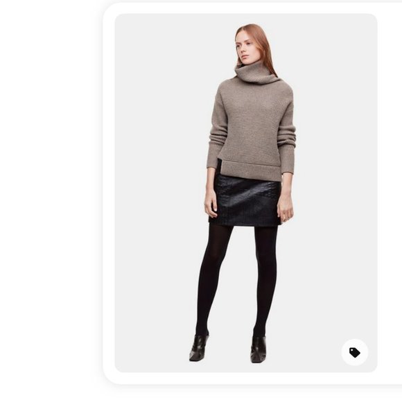 BABATON chunky kinit Turtleneck warm sweater 80%WOOL 20%CASHMERE xxs - Picture 7 of 7